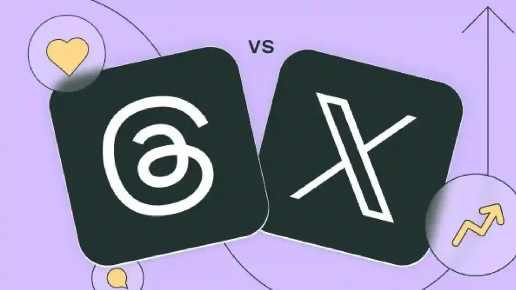 Two black rounded-square icons leaned toward each other with 'vs' between, on a purple background.